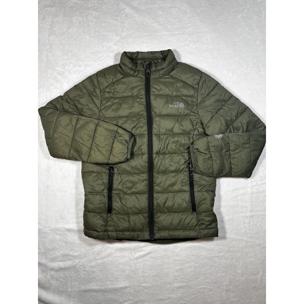 Icewear Iceland Kids Puffer Insulated Green Sz 134/140, US 9-10